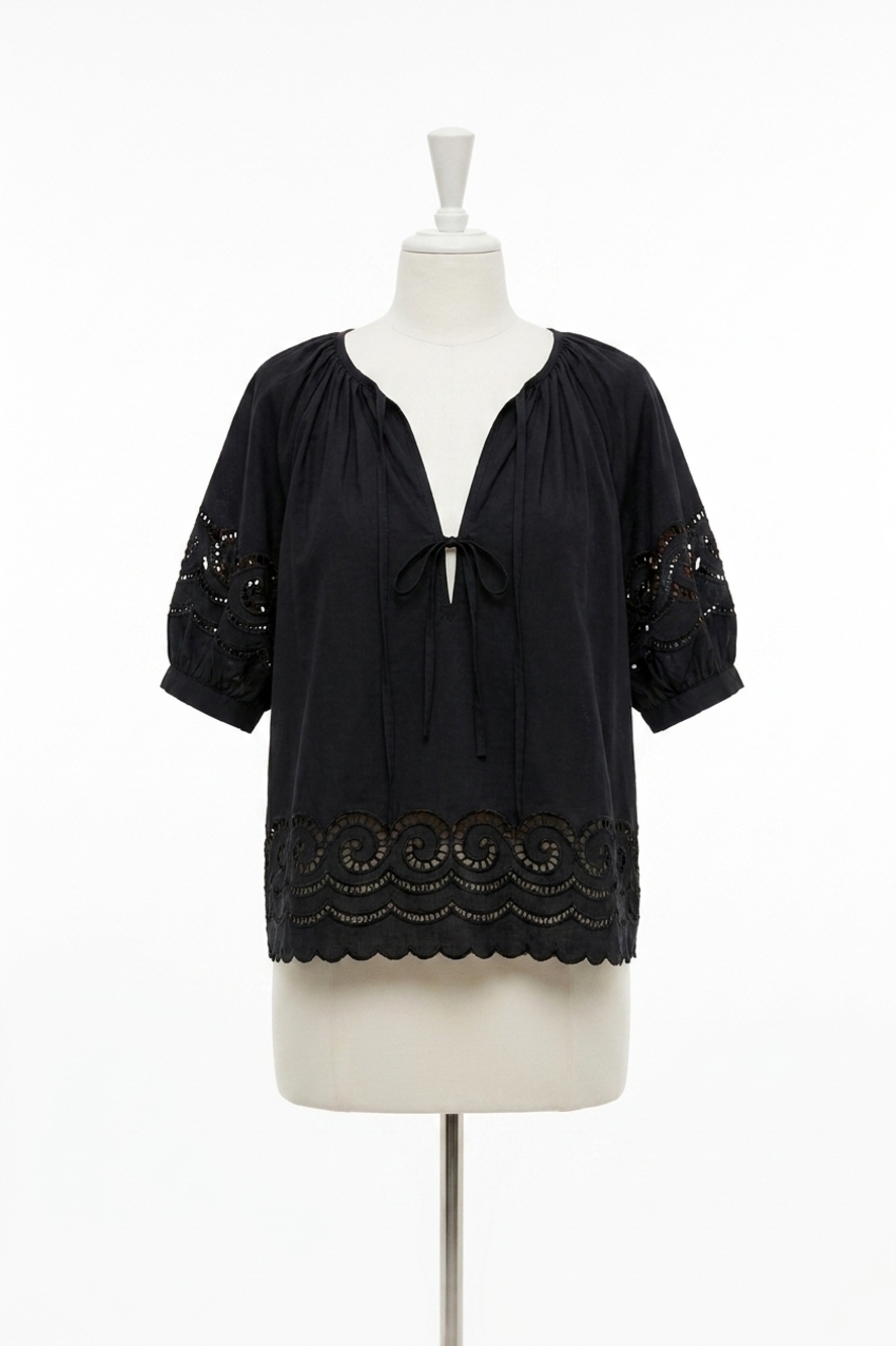 NEW RAILS catalene blouse in crisp